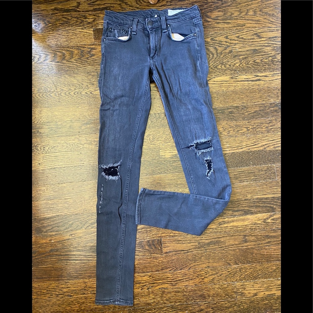 Rag & Bone black stretch denim